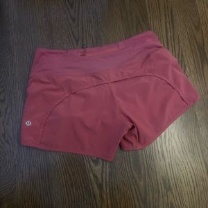 Size 4 Lululemon Mauve colored shorts